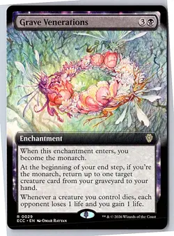 Grave Venerations (Extended Art) Commander: Lorwyn Eclipsed 29 Near Mint - Image 1