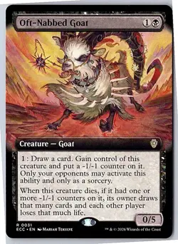 Oft-Nabbed Goat (Extended Art) Commander: Lorwyn Eclipsed 31 Near Mint - Image 1