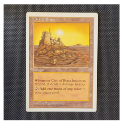 Magic: The Gathering City of Brass Core Set 5th Edition Rare Land 1997 English - Image 1