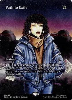 Path to Exile (FOIL + Borderless) 1 Teenage Mutant Ninja Turtles MTG NM - Image 1