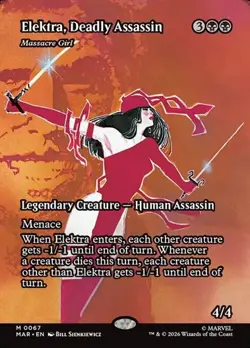 Massacre Girl "Elektra, Deadly Assassin" - Extended Art MAR NM MTG - Image 1