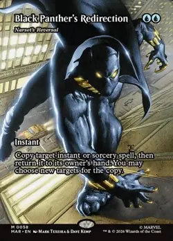 Narset's Reversal "Black Panther's Redirection" - Extended Art MAR NM MTG - Image 1