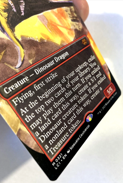 MTG Bonehoard Dracosaur *BORDERLESS* Lost Caverns of Ixalan 0321 NM - Image 2