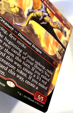 MTG Bonehoard Dracosaur *BORDERLESS* Lost Caverns of Ixalan 0321 NM - Image 3