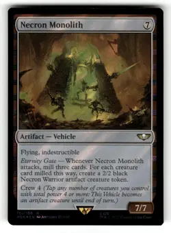 Necron Monolith (Surge Foil) NM Universes Beyond: Warhammer 40,000 161 MTG Rare - Image 1