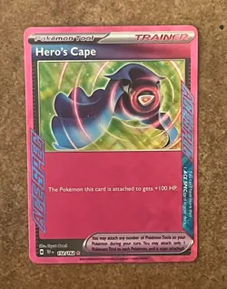 Pokemon TCG The Pokemon Company Hero's Cape 152/162 ACE SPEC Holo English - Image 1