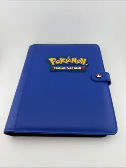 Pokemon Trading Card Game Ultra Pro 4-Pocket Premium Snap Binder Blue - Image 1