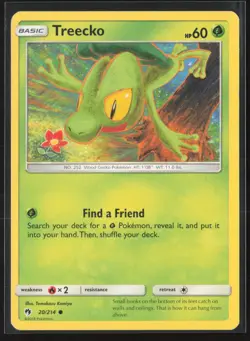 Treecko 20/214 Common Lost Thunder Pokemon Lightly Played - Image 1