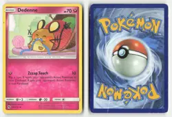 Dedenne 142/214 Uncommon Lost Thunder Pokemon Moderately Played - Image 3