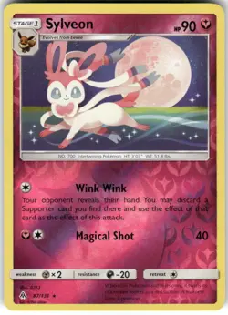 Sylveon 87/131 Rare Forbidden Light Pokemon Reverse Holo Near Mint - Image 1