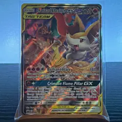 Pokemon Charizard & Braixen GX 251/236 Cosmic Eclipse TAG TEAM Holo Rare - Image 1