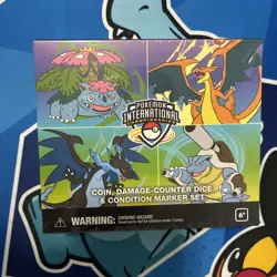 Pokemon NAIC 2026 Mega Charizard Coin, Damage-Counter & Condition Marker Set - Image 1