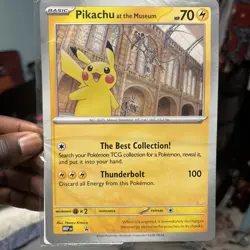 US SELLER Pikachu At The Museum Pokemon X Natural History Museum Jumbo Promo - Image 3