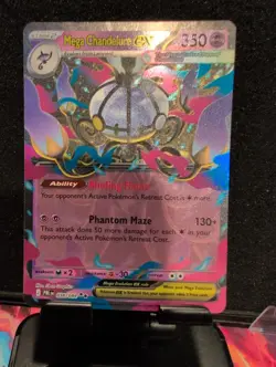 Mega Chandelure ex 038/084 Double Rare Pokemon TCG Pitch Black ME05 English NM - Image 1