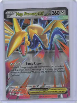 Pokemon TCG Mega Skarmory ex Double Rare ME03: Perfect Order 055/088 NM - Image 1