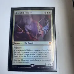 1x Highcliff Felidar - Foil Near Mint, English Magic Game Night 2019 MTG Magic - Image 1