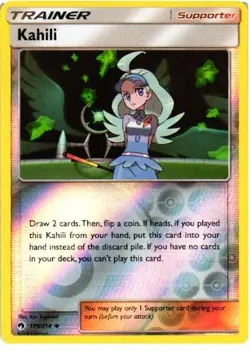 Kahili 179/214 Uncommon Lost Thunder Pokemon Reverse Holo Near Mint - Image 1