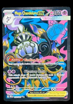 Pokemon Mega Chandelure Ex #099/084: ME Pitch Black (Read Description) 🔥 - Image 2
