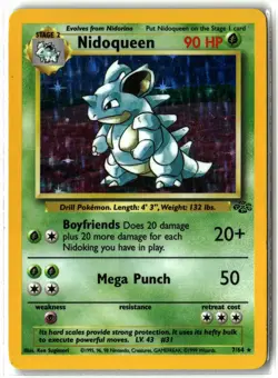 1999 Nidoqueen ⭐ 7/64 Unlimited Holo Rare WOTC Vintage Jungle Pokemon NM/LP - Image 1
