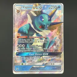 Vaporeon GX - SM172 Promo Sun & Moon Promo Pokemon Holo LP - Image 1