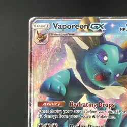 Vaporeon GX - SM172 Promo Sun & Moon Promo Pokemon Holo LP - Image 3