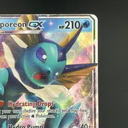 Vaporeon GX - SM172 Promo Sun & Moon Promo Pokemon Holo LP - Image 4