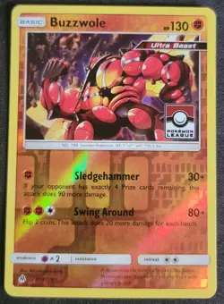 Buzzwole 77/131 Pokemon TCG Sun & Moon: Forbidden Light League Promo LP - Image 1