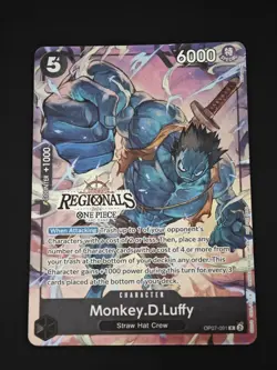 One Piece Card Game - Monkey D. Luffy - OP07-091 - Offline Regional 2024 Vol. 3 - Image 1