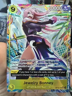 Jewelry Bonney OP13-108 Alternate Alt Art SR NM One Piece Carrying On His Will - Image 1