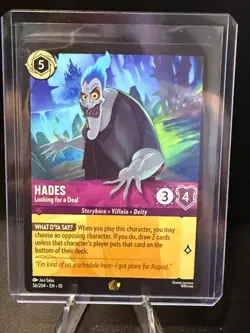Disney Lorcana Hades - Looking for a Deal 56/204 Whispers in the Well Regular - Image 1