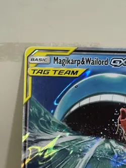Pokemon Magikarp & Wailord GX Tag Team SM166 Holo Black Star Promo Jumbo Card - Image 4