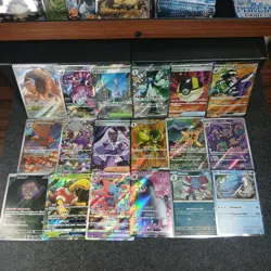 x18 Card Pokemon Cards Bundle Job Lot Mixed SR AR Full Arts Trainers Pokemon TCG - Image 1