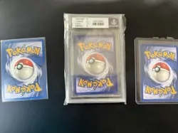 Pokemon 1999 Movie Promo Beckett 7 Dragonite & Dark Dragonite 3-Card Lot Holo - Image 2