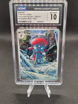 Weavile #228/217 Ascended Heroes Holo CGC 10 Pokemon Card *AE - Image 1