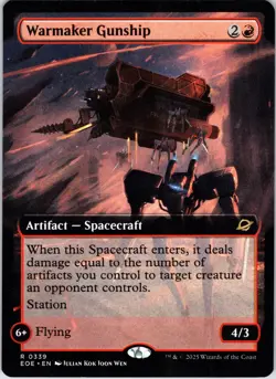 Warmaker Gunship (Extended Art) 339 Edge of Eternities Magic: The Gathering NM - Image 1