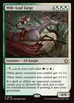 x1 Wilt-Leaf Liege R MTG Foundations M/NM, English - Image 1