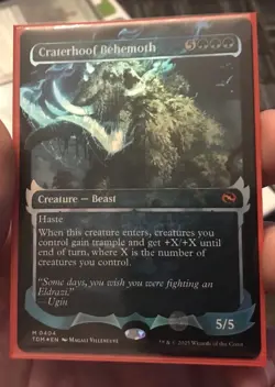 Craterhoof Behemoth (Showcase) Tarkir: Dragonstorm Foil - Image 1