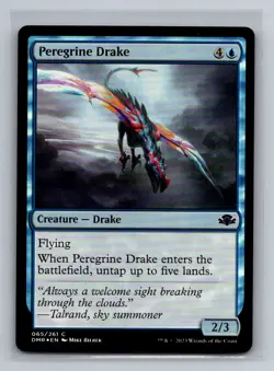 65 Peregrine Drake NM Dominaria Remastered Foil - Image 1