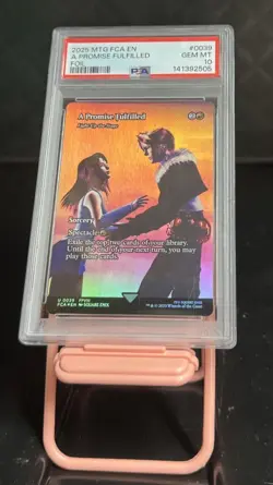 A Promise Fulfilled Foil Through The Ages PSA 10 Magic MtG Final Fantasy FIN - Image 1