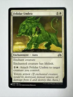 Felidar Umbra Mystery Booster #006/156 NM Planechase Anthology MTG - Image 1