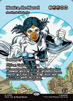 Aurelia, the Warleader "Monica, the Marvel" - Extended Art MAR NM MTG - Image 1