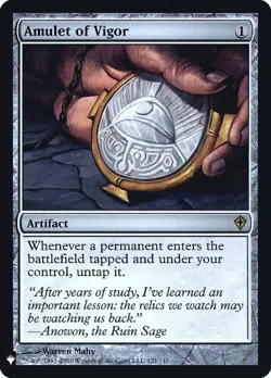 Near Mint, English - 1 x MTG Amulet of Vigor - Foil Mystery Booster/The list - Image 1