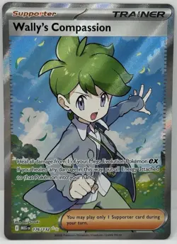 Wally's Compassion 176/132 Full Art Ultra Rare - Pokemon TCG: Mega Evolution NM - Image 1