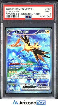 Pokemon 2023 Zapdos ex 202/165 SIR Scarlet & Violet 151 PSA 9 - Image 1