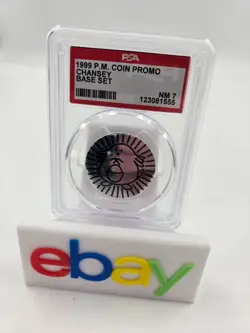 1999 Pokemon Coin Promo Chansey Base Set PSA 7 Rare Collectible - Image 1