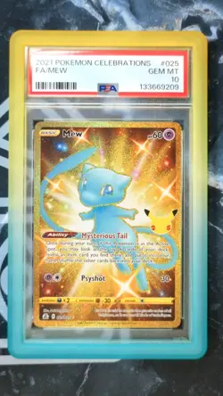 2021 POKEMON CELEBRATIONS #025 FA/MEW PSA 10! - Image 1