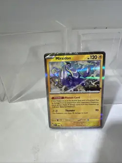 Pokemon TCG Miraidon 082 Prerelease Stamped Promo Pitch Black Sealed Deck - Image 1