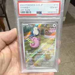 The Pokemon Company Chansey 113/101 SV6 Transformation Mask Art Rare Holo PSA 10 - Image 1