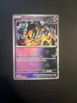 Iron Boulder 046/131 (Master Ball Pattern) Prismatic Evolutions small crease - Image 1