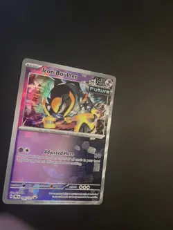 Iron Boulder 046/131 (Master Ball Pattern) Prismatic Evolutions small crease - Image 2